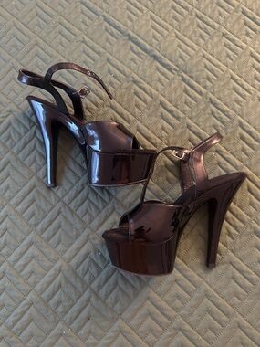 Sexy Black Strappy High Heels Stilettos 11 Pleasure